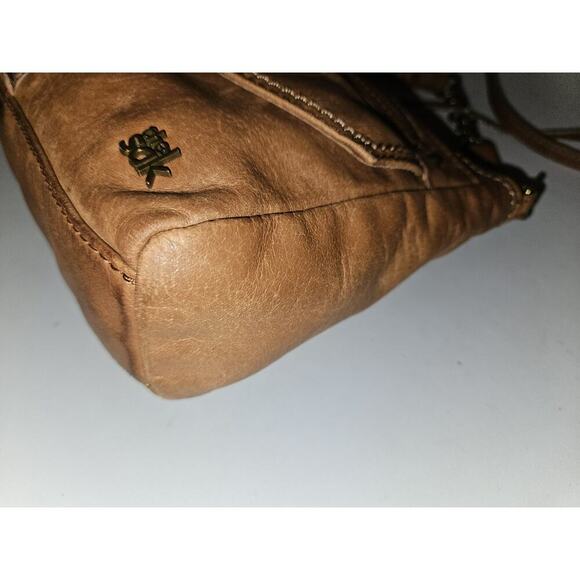 The Sak Ventura Crossbody Shoulder Bag Tobacco Tan Leather 11x7x2 - Picture 9 of 14